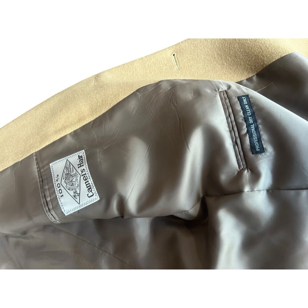 Botany 500 Mens Tan Beige 100% Fine Camel Hair Suit Blazer Jacket Sport Coat 44R - Picture 4 of 12